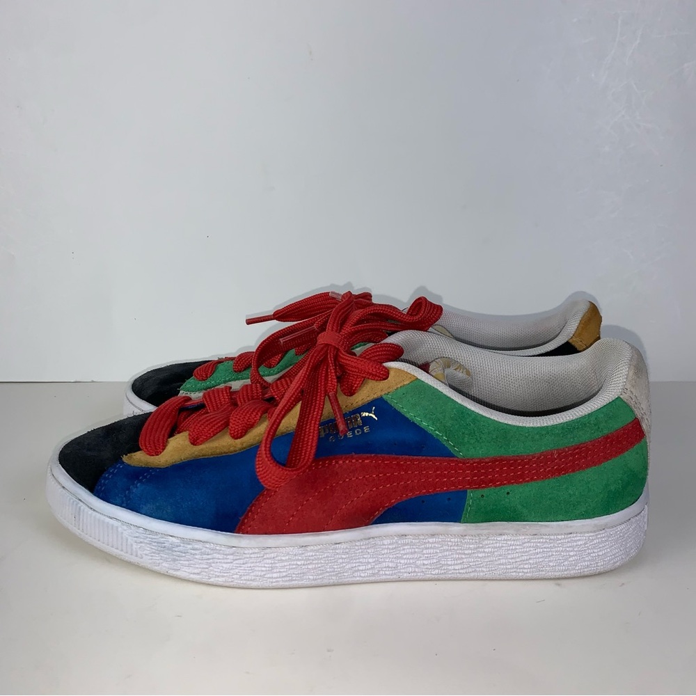 Puma Classix Multicolored Iconic Casual Suede Sneakers Size 7C big boys